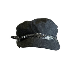 Women's Trixie Gray & Black Sequined Hat One Size